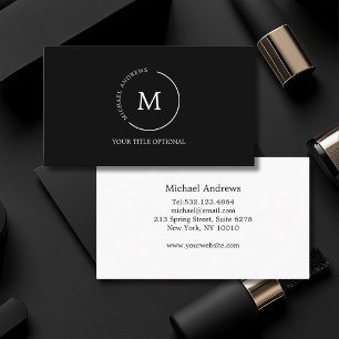 Monogramm Circle Visitenkarte