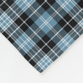 Monogramm Clark Tartan Fleecedecke (Ecke)