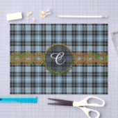 Monogramm Clark Tartan Seidenpapier (Handwerk)