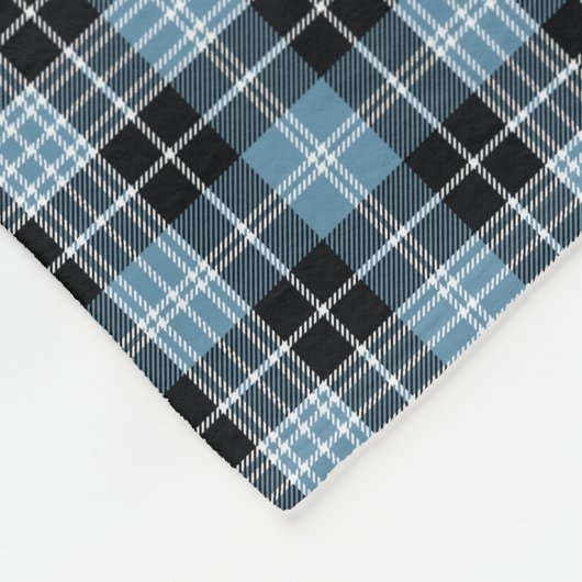 Monogramm-ClarkTartan Fleecedecke (Ecke)