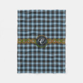 Monogramm-ClarkTartan Fleecedecke (Vorderseite)