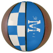Monogramm Classic Personalisiert Basketball (Vertikal)