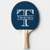 Monogramm Classic Personalisiert Tischtennis Schläger (Vorderseite)