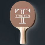 Monogramm Classic Personalisiert Tischtennis Schläger<br><div class="desc">Dieses Design kann in dem Bereich personalisiert werden, der durch das Ändern des Fotos und/oder Textes zur Verfügung gestellt wird. Sie können auch angepasst werden, indem Sie auf Vorlage personalisieren klicken und dann auf die Schaltfläche klicken, um weitere Optionen anzupassen, um die Hintergrundfarbe zu löschen oder zu ändern, Text hinzuzufügen,...</div>