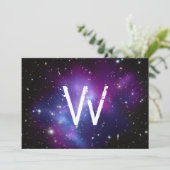 Monogramm Cluster violetter Galaxien (Stehend Vorderseite)