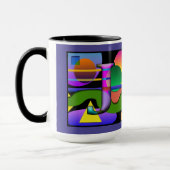 Monogramm Cofee-Tasse mit Initialen J & C Tasse (Links)