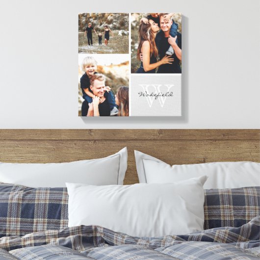 Monogramm-Collage-Canvas für benutzerdefinierte Pr Leinwanddruck (Insitu (Schlafzimmer))