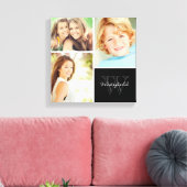 Monogramm-Collage-Canvas für benutzerdefinierte Pr Leinwanddruck (Insitu (Wohnzimmer))
