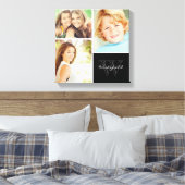 Monogramm-Collage-Canvas für benutzerdefinierte Pr Leinwanddruck (Insitu (Schlafzimmer))