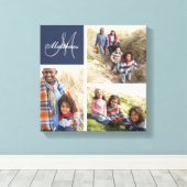 Monogramm-Collage-Canvas für benutzerdefinierte Pr Leinwanddruck (Insitu (Holzboden))