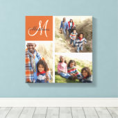Monogramm-Collage-Canvas für benutzerdefinierte Pr Leinwanddruck (Insitu (Holzboden))