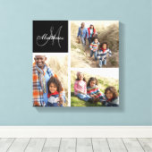 Monogramm-Collage-Canvas für benutzerdefinierte Pr Leinwanddruck (Insitu (Holzboden))