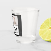 Monogramm-Collage für die Foto-Familie erstellen Schnapsglas (Rechts)