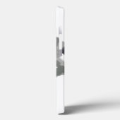 Monogramm cool Schwarz-Weiß-Wasserfarben Case-Mate iPhone Hülle (Rückseite / Links)