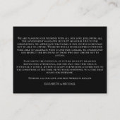 Monogramm Coronavirus Wappen Begleitkarte (Rückseite)