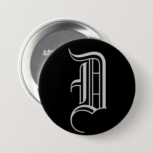 MONOGRAMM "D " BUTTON (Vorne & Hinten)