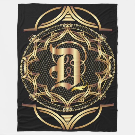 Monogramm D FERTIGEN zur Fleecedecke (Vorderseite)