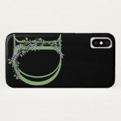 Monogramm D Lavendel Eucalyptus Case-Mate iPhone Hülle (Rückseite (Horizontal))