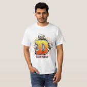 Monogramm D Sock Monkey T-Shirt (Vorne ganz)