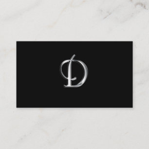 Monogramm-D-Visitenkarten Visitenkarte