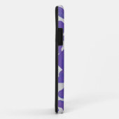 Monogramm-Dalmatiner Lila und weiß Case-Mate iPhone Hülle (Hinten/Rechts)