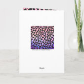 Monogramm Dalmatiner Schwarz/Rosa Karte (Rückseite)