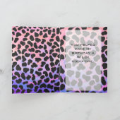 Monogramm Dalmatiner Schwarz/Rosa Karte (Innenseite)