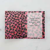 Monogramm Dalmatiner Schwarz und Rot Karte (Innenseite)