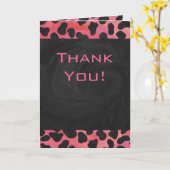 Monogramm Dalmatiner Schwarz und Rot Karte (Gelbe Blume)