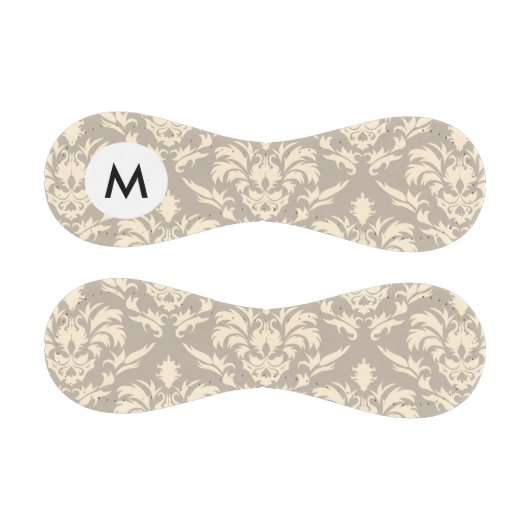 Monogramm Damask 2 Baseball (Paneele)