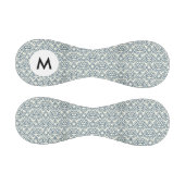 Monogramm-Damaskmuster auf Farbverlaufshintergrund Baseball (Paneele)