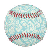 Monogramm-Damaskus-Muster 3 Baseball (Vorderseite)