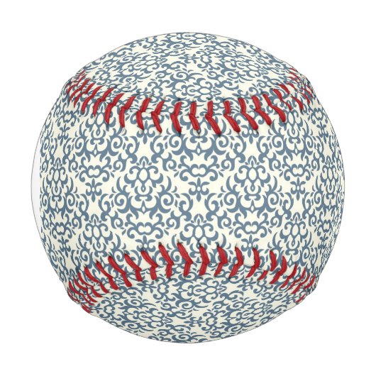 Monogramm Damasmuster im Verlauf des Hintergrunds Baseball (Vorderseite)