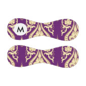 Monogramm Damast Muster 4 Baseball (Paneele)