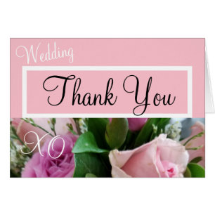 Monogramm Danke Hochzeit Rosa Rosen