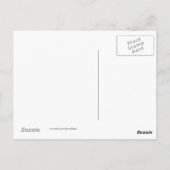 Monogramm Danke Post Card Postkarte (Rückseite)