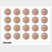 Monogramm Date Chocolate Brown Wax Siegel Sticker (Blatt)