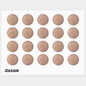 Monogramm Date Chocolate Brown Wax Siegel Sticker (Blatt)