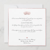 Monogramm de bricolage en D'or Remerciation Einladung (Rückseite)