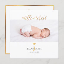 Monogramm de bricolage en D'or Remercicicidents Ca