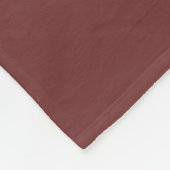 Monogramm-Decke aus Fleece Dunkelrot mit Gold (Ecke)