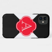 Monogramm-Dekoration Case-Mate iPhone Hülle (Rückseite (Horizontal))