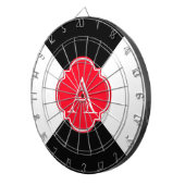 Monogramm-Dekoration Dartscheibe (Vorderseite rechts)