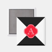 Monogramm-Dekoration Magnet (Vorderseite/Rückseite)