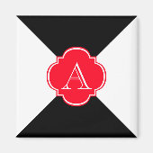 Monogramm-Dekoration Magnet (Vorne)