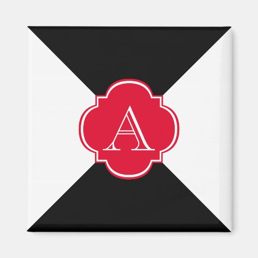 Monogramm-Dekoration Magnet (Vorne)