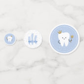 Monogramm-Dekorationen für das erste Party des Bab Konfetti (Rückseiten)