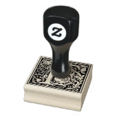 Monogramm-Dekorationsbrief F Gummistempel (Stempel)