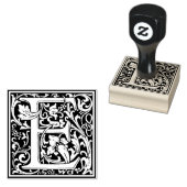 Monogramm-Dekorbrief E Gummistempel (Stempel)
