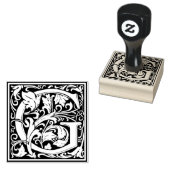 Monogramm-Dekorbrief G Gummistempel (Stempel)